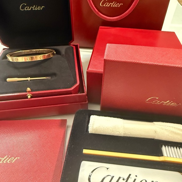 Cartier Jewelry - Cartier Rose Gold LOVE Bracelet - Full Size model.